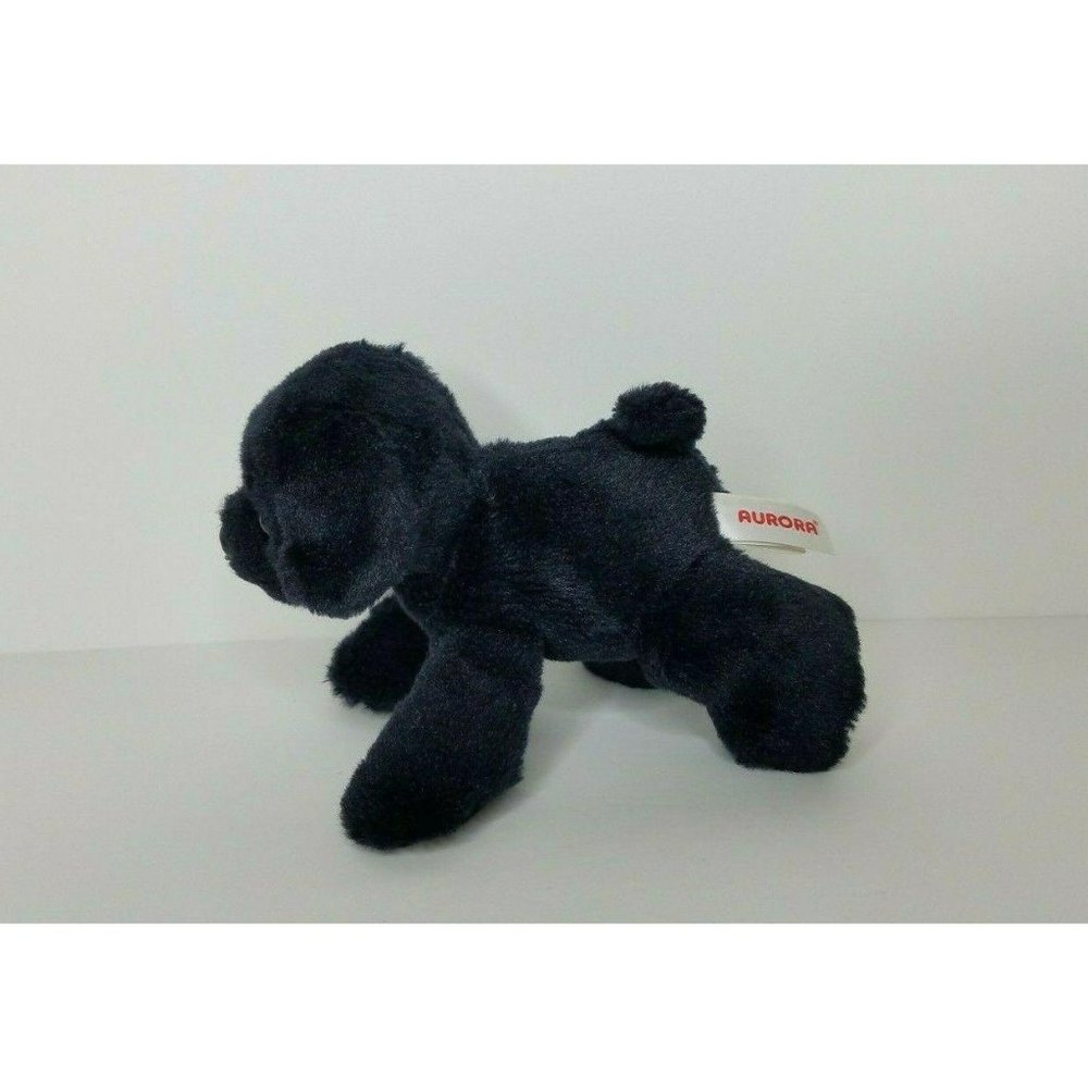 Aurora World Black Lab Puppy Dog Plush 8" Stuffed Animal Toy